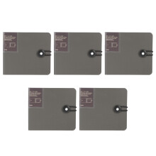 5Pcs Grey Cd Dvd Binder Bag Large Capacity Non-Woven Disc Storage