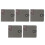 5Pcs Grey Cd Dvd Binder Bag Large Capacity Non-Woven Disc Storage 1