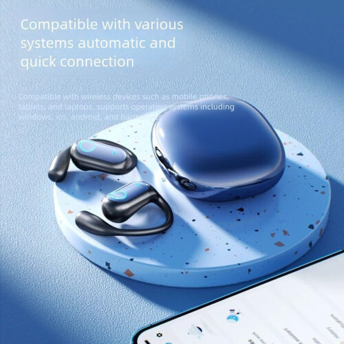 Fones de ouvido com tradutor de IA, Bluetooth 3 em 1, design aberto. 2