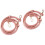 2Pcs PU Replacement Bag Straps Pink Golden Adjustable 1
