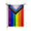 Inkluderende Pride Yard Regnbuehageflagg Ensidig lesbisk flagg 2