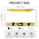 Bee-Design Yellow Stripe License Plate Covers Aluminum 3
