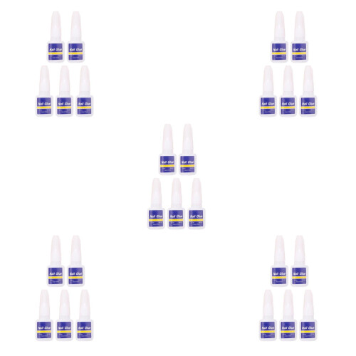 25Pcs Press on Nail Glue Liquid Brush with Premium Safe Formula