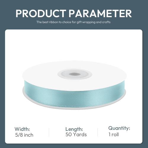 Polyester-Satinband, einseitig, 25 mm x 10 m 1