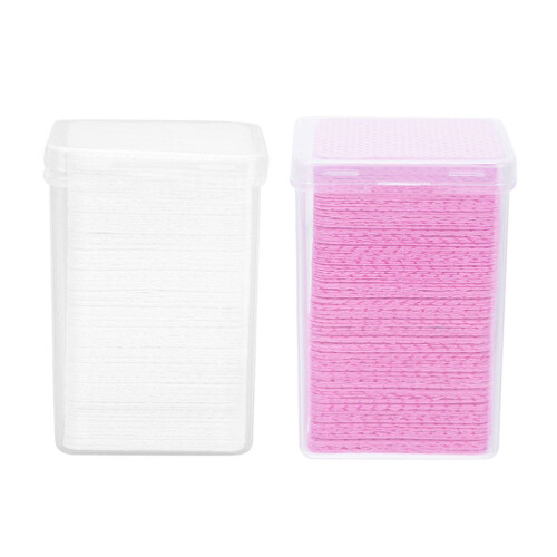 10Boxes Assorted Color Cotton Pads Eyelash Glue Wiping Cleaning Sheets 1