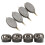 Σετ ταΐστρων με ενσωματωμένη μέθοδο Windfall Carp Fishing, 4 ταΐστρες δολώματος με 1 καλούπι 6