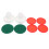 Plastic hockey pucks assorted colors 2 sets 3