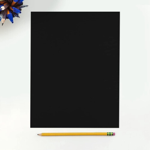 Χαρτί Χαρτόνι 8,5" x 11" | Μέγεθος Letter | Μαύρο Midnight | Εξώφυλλο 100lb. (Κείμενο 183lb.) | 50 τεμ. 1
