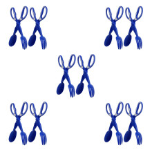 10St Draagbare Blauwe Plastic Hondenpoep Grijper & Buiten