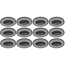 12Pièces Panier En ABS Noir Pour Fruits Snacks Stockage Cuisine
