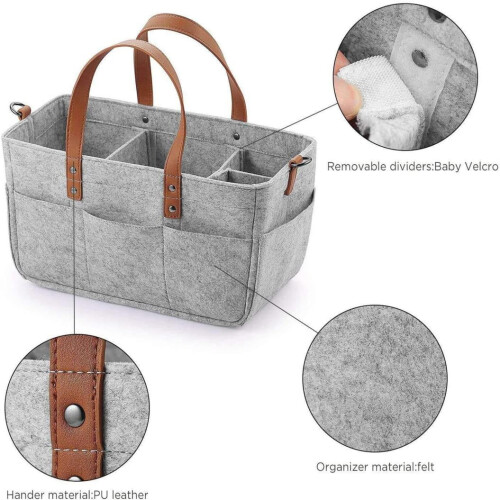 Τσάντα Tote Organizer Craft Organizer με Πολλαπλές Τσέπες, Συμβατή με Scrapbooking & Είδη 2