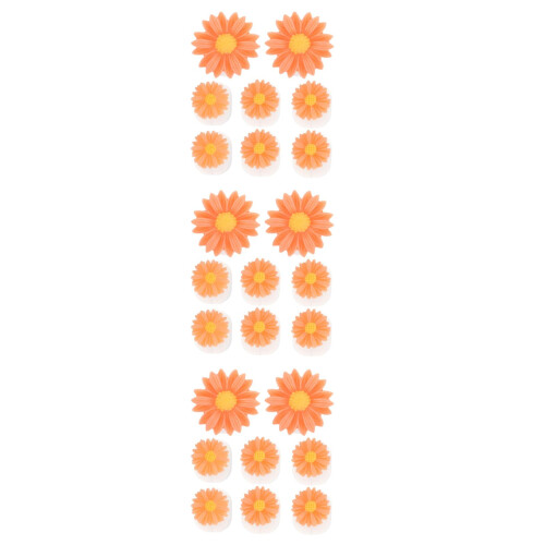 3Pièces Spacers Pour Ongles En Silicone Orange Bavure 1