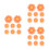 3Pièces Spacers Pour Ongles En Silicone Orange Bavure 4