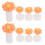 3Pièces Spacers Pour Ongles En Silicone Orange Bavure 10