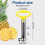 Stainless Steel Pineapple Corer and Slicer Tool, Pineapple Cutter for Kitchen 4