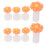 3Pièces Spacers Pour Ongles En Silicone Orange Bavure 11