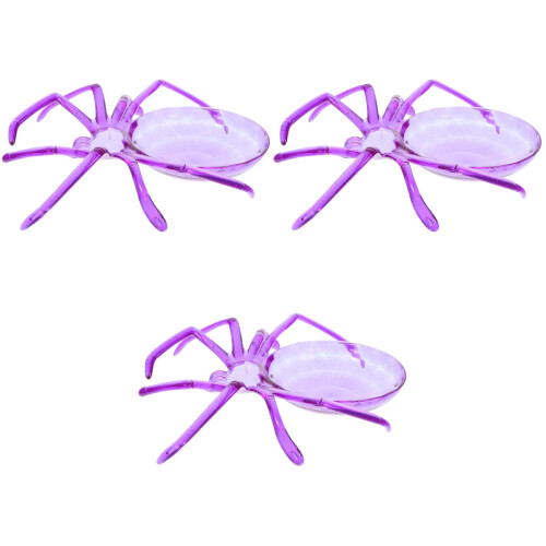 3Pièces Plateau Dessert Violet Style Halloween Multifonction