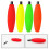 10 τεμάχια Peg Floats Γατόψαρο Bobbers Foam Rig Float Crappie Trout 6