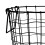 1Pc Black Metal Clothes Storage Container Large Capacity Hollow Design 3