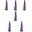 6Stk Farbenfrohe Geflochtene Ponytails -Schmuck 1