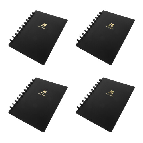 4Pièces -Partitions Noir Plastique Détachable Avec Clip