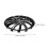 Phenofice2pcs Coprimozzi per cerchi auto in plastica nera 5