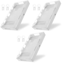 3Stk Handy-Schloss Box ABS Material Telefon Gefängnis Transparent Weiß
