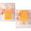 Disposable Ice Cube Bags 100 Pack (2400 cubes), Stackable, Self-Sealing, Easy-Release, Compatible with Freezer & Cooler 6