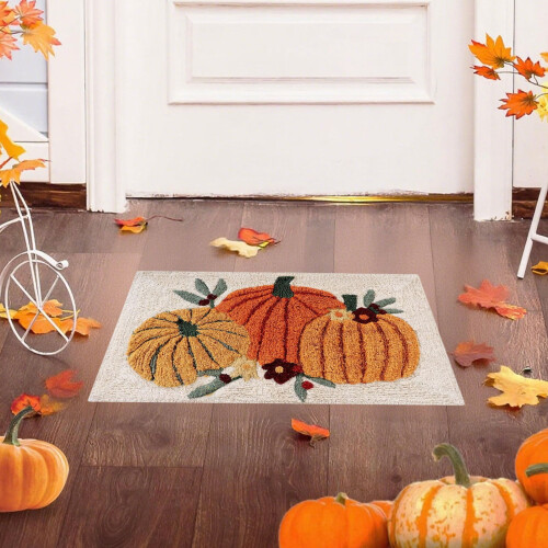 Χαλί κολοκύθας για το Halloween 40x60cm από πολυεστέρα 2