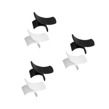 6Pcs White U-Shaped Plastic Nail Pillow Hand Rest for Salon and Home
