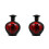 2Pcs Black Sealed Ceramic Bottles Multifunctional Food Storage Jars 1