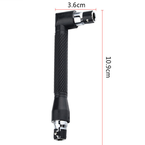 90Degree Socket Wrench L Shape Double Head Hex Driver Bit, Ergonomic Non Slip Handle High Durability Tool Suitable For Home Garage Workshop 2