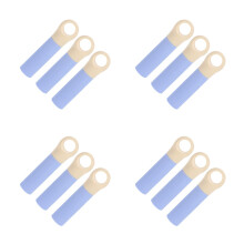 12Pcs Comfortable Sky-Blue Replacement Grips for Broom and Mop Handles