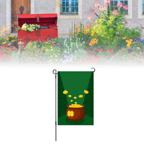 St. Patrick's Day Flagge, Irische Gartenflagge, doppelseitig, 27 x 36 1