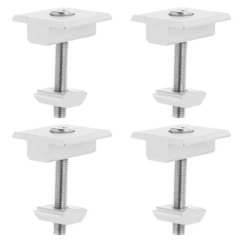 4 Pcs Bed Railing Battery Panel Installation Clamp Bracket Solar Clip