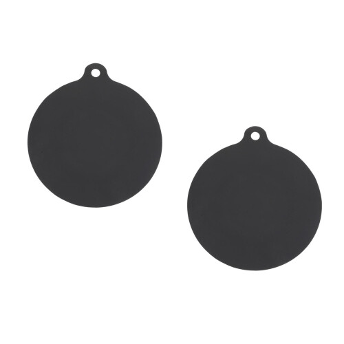 2Pièces Protège-Plan Cuisson Silicone Noir Résistant Huile Chaleur