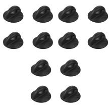 12Pcs High Friction Black Pot Cover Knobs for Kitchen Cookware Lids