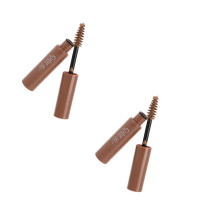 2Pcs Eyebrow Gel Brush with Light Brown Waterproof Brow