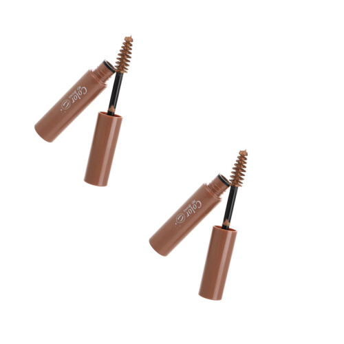 2Pcs Eyebrow Gel Brush with Light Brown Waterproof Brow
