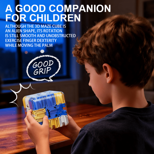 3D Rolling Ball Maze Cube Educational Sensory Toy for Kids 2