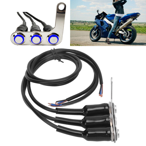 Adjustable Mount Handlebar Switch Universal Motorcycle Headlight Switch Waterproof Design Multipurpose Switch High Quality Stainless Steel Copper 2
