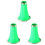 3Pièces Clarinettes Pièces Plastique Vert Son Exceptionnel Usage Varié 1