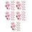 50Pcs Reusable White Silicone Manicure Scissors Covers Cat Paw Design 1