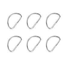 100pcs D Buckle To Rotate Nickel Plated Ring Clamp