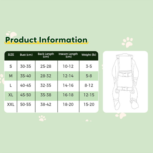 Dog Anti-Dust Pants Waterproof Adjustable Suspender 2