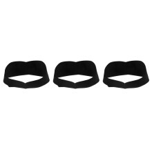3Pcs Black Swimming Headband Adjustable for Kids Adults Yoga Diving