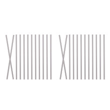 24Pcs Stainless Steel Rod Pins for Blocking Boards Crochet Tool Kit