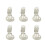 100pcs Diy Stainless Steel Shoe Clips Silver Flat 1