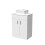 NES Home Nanuya White 600mm Bathroom Doors Vanity Unit Rectangle Ceramic Basin 6