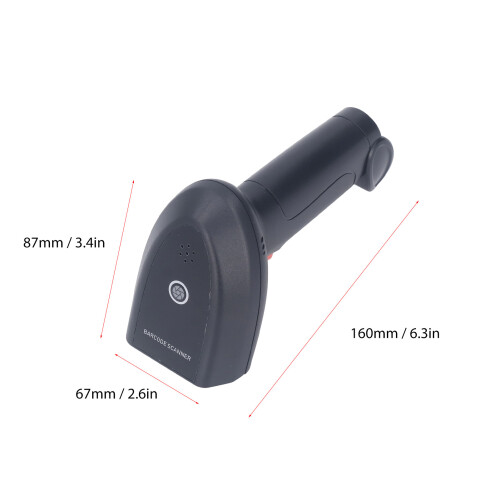 1D 2.4G Wireless Red Light Barcode Scanner 2000mAh 1